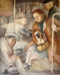 untitled passengers - unfinished painting by Betty Sutherland aka Boschka Layton
