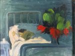 Painting of Irving Layton sleeping by Betty (Boschka) Sutherland