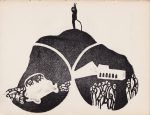 Linoprint illustration for The Improved Binoculars