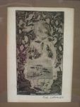 Naomi - linoprint