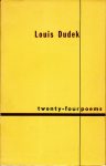Louis Dudek Twenty Four Poems book cover by Betty Sutherland