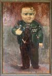 boy in green sweater - painting by Betty Sutherland aka Boschka Layton